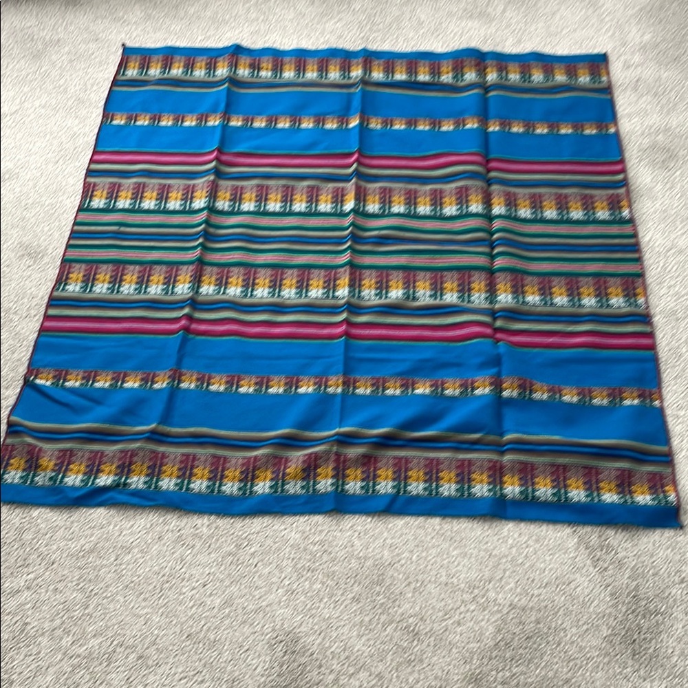 Multicolor Striped Lightweight Blanket/Throw
